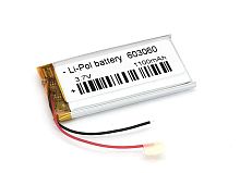 Аккумулятор Li-Pol (батарея) 6*30*60мм 2pin 3.7V/1100mAh