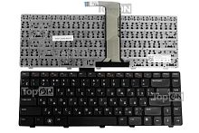 Клавиатура для ноутбука Dell Inspiron 3520, 5520, N5050, Vostro 1540, 3350, 3550 Series. Плоский Enter. Черная, с черной рамкой.  NSK-DX0SW.
