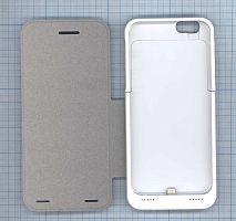 Аккумулятор/чехол для Apple iPhone 6 3500 mAh белый leather cover