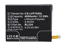 Аккумулятор CS-LVP700SL (BL234) для Lenovo P70, P90 3.8V / 4000mAh / 15.20Wh
