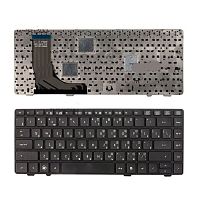 Клавиатура для ноутбука HP Probook 6360B черная, с рамкой