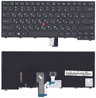Клавиатура для ноутбука Lenovo ThinkPad T440, T440P, T440S, T450, T450s, T431s, E431, T460, L440, L450 черная, с джойстиком, с подсветкой